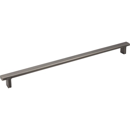 Jeffrey Alexander 320 mm Center-to-Center Brushed Pewter Square Anwick Cabinet Pull 867-320BNBDL